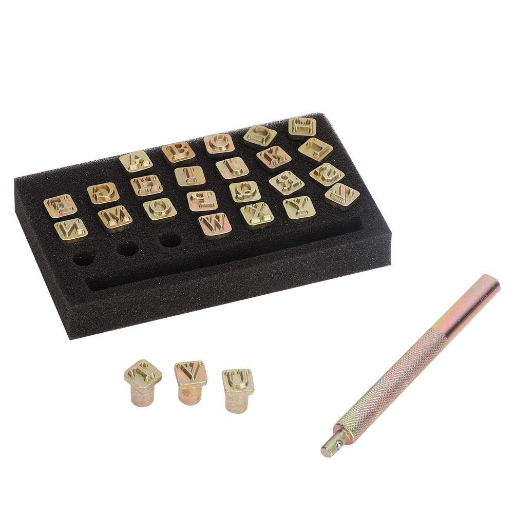 Līšanas un reljefa veidošanas instrumenti 27 gab. ādas zīmogi alfabētam A līdz Z, 6 mm, puncēšanas rīki, amatniecībai un DIY