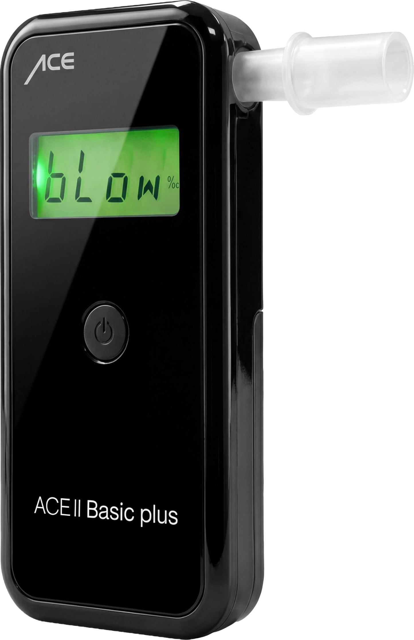 Alkotesteris ACE II Basic Plus, 99,0% mērījumu precizitāte pēc TU Wien datiem, policijas precizitātes alkohola / promiļu testers, tumši zils-melns