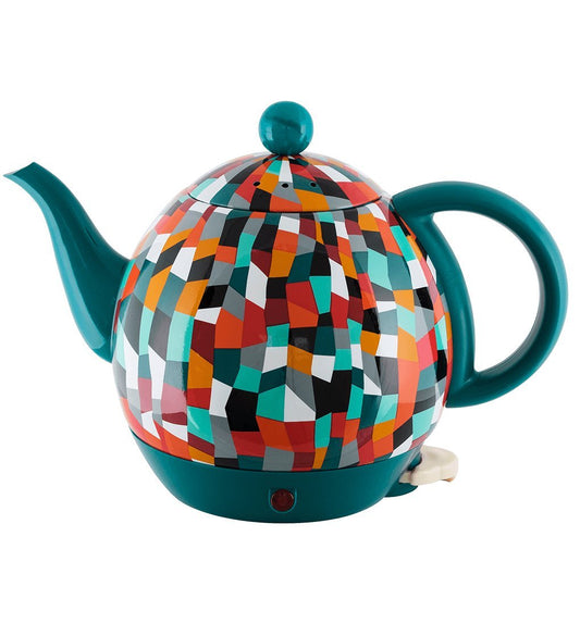 Pylones byzance-tējkanna Accordéon - Colorful accordion design, durable ceramic, perfect for tea lovers.
