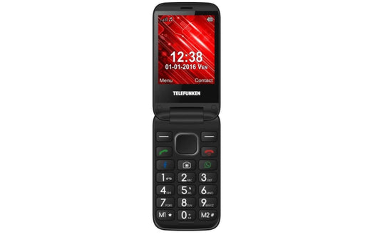 TELEFUNKEN TELEFONO MOBILAIS Brīvs TM 360 COS Sarkans - 3G, 2MP kamera, microSD, 1000mAh akumulators, Android