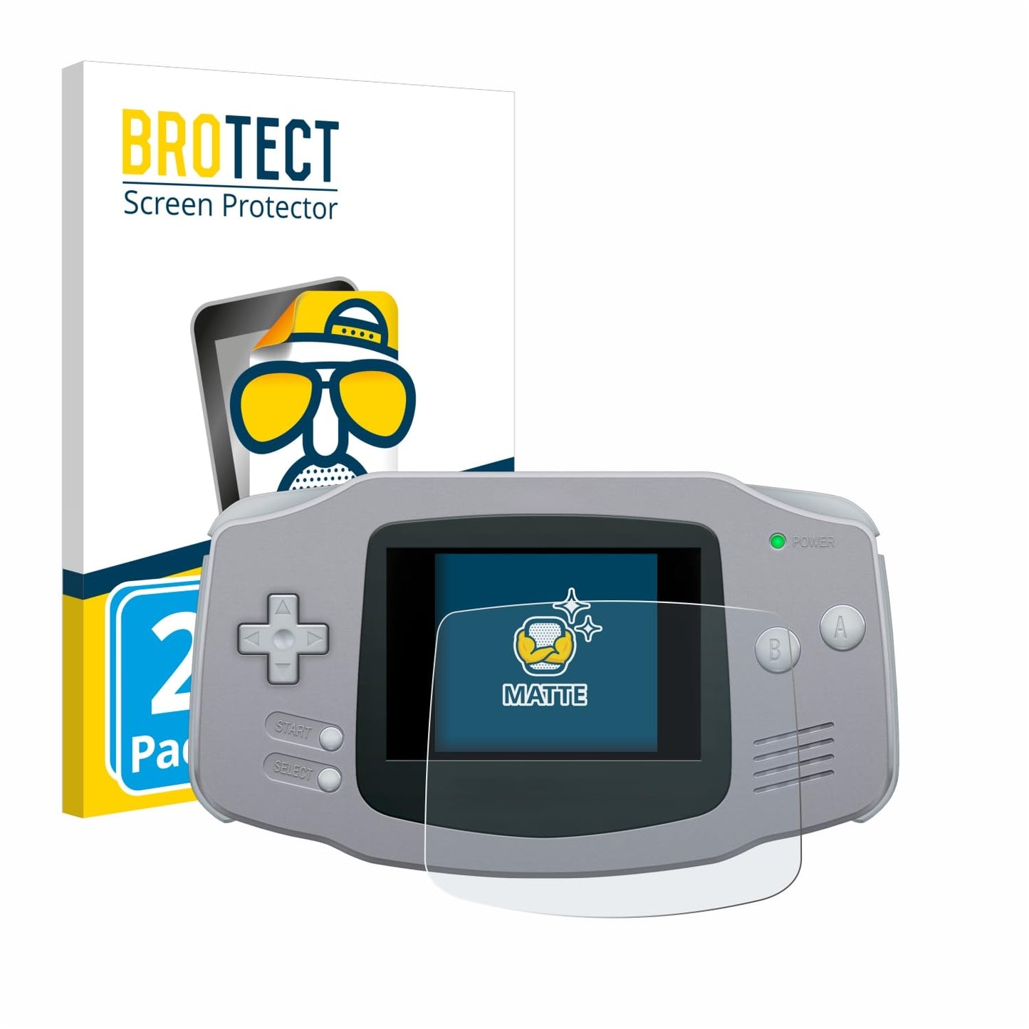 Ekrāna aizsargplēve Nintendo Gameboy Advance GBA, BROTECT, matēta pretatspīduma folija