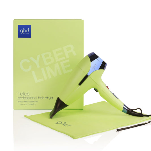 ghd helios matu fēns Cyber Lime – kolekcija Colour Crush