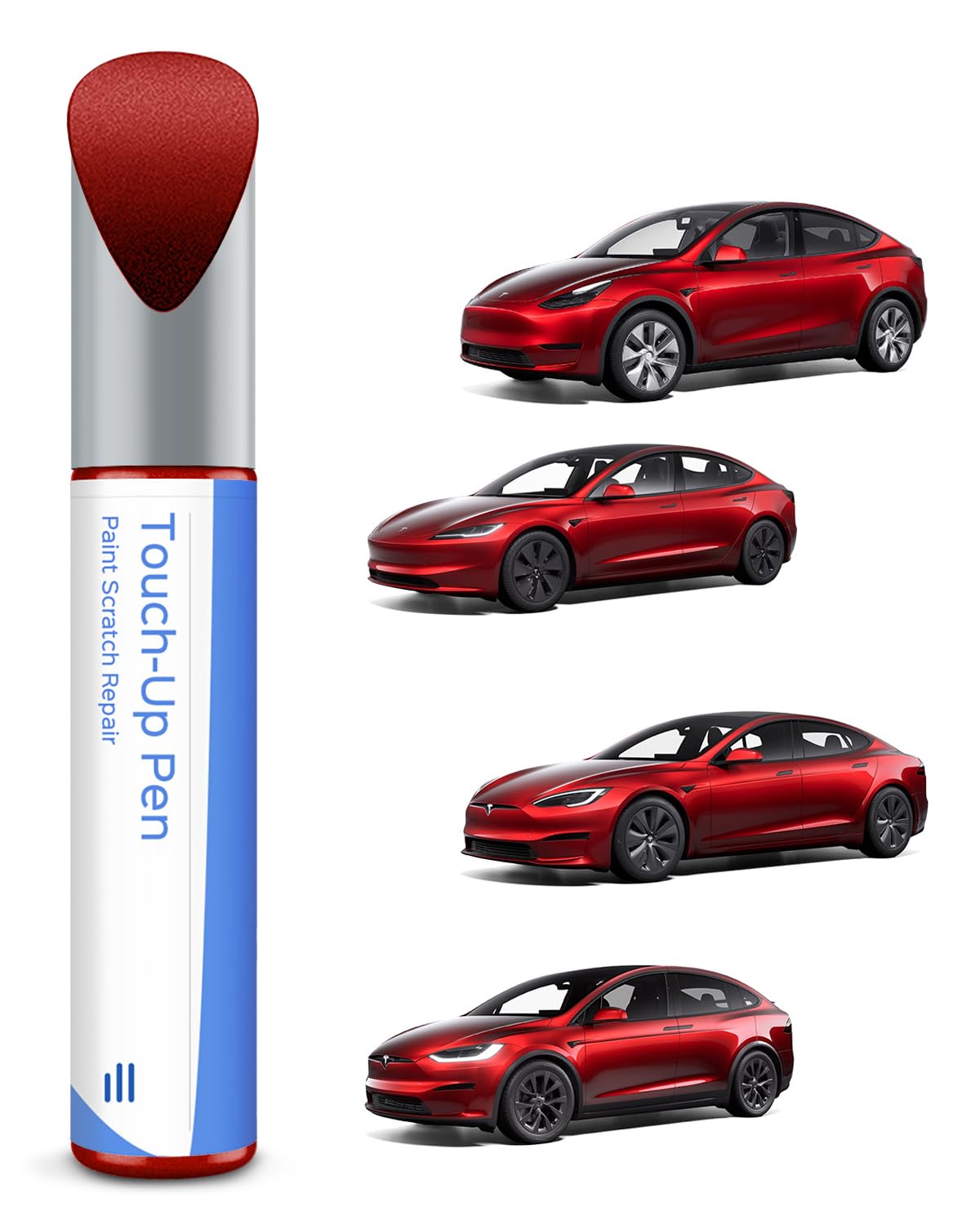 Tesla krāsas korekcijas zīmulis Ultra Red – skrāpējumu pašrocīgai labošanai ar precīzu krāsas atbilstību Model 3/Y/S/X