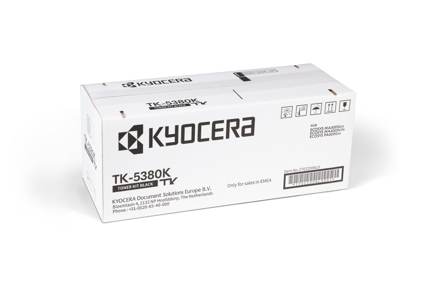 Kyocera TK-5380K toner - Black, compatible with PA4000cx, MA4000cix, MA4000cifx, yields up to 13,000 pages.