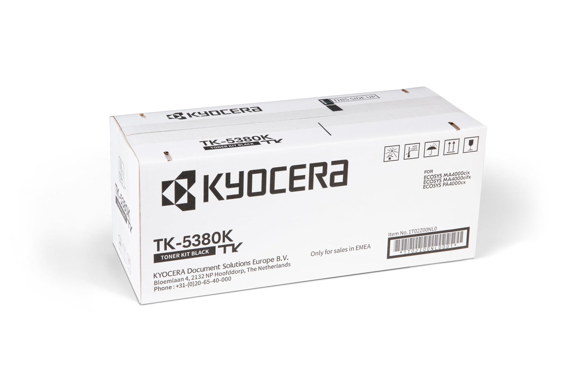 Kyocera TK-5380K toner - Black, compatible with PA4000cx, MA4000cix, MA4000cifx, yields up to 13,000 pages.