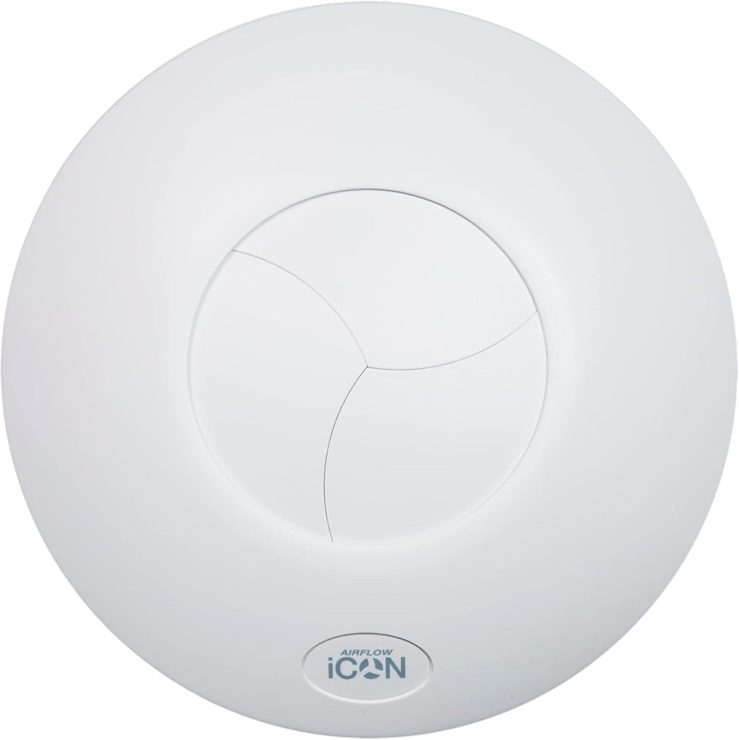 Airflow iCON 15 badu ventilators 100 mm, 19 l/s izplūdes ventilators, 9,4 W sienas un griestu montāžai ar Iris pretvārstu, pēc izvēles ar mitruma, PIR vai taimera moduli, 3 gadu garantija