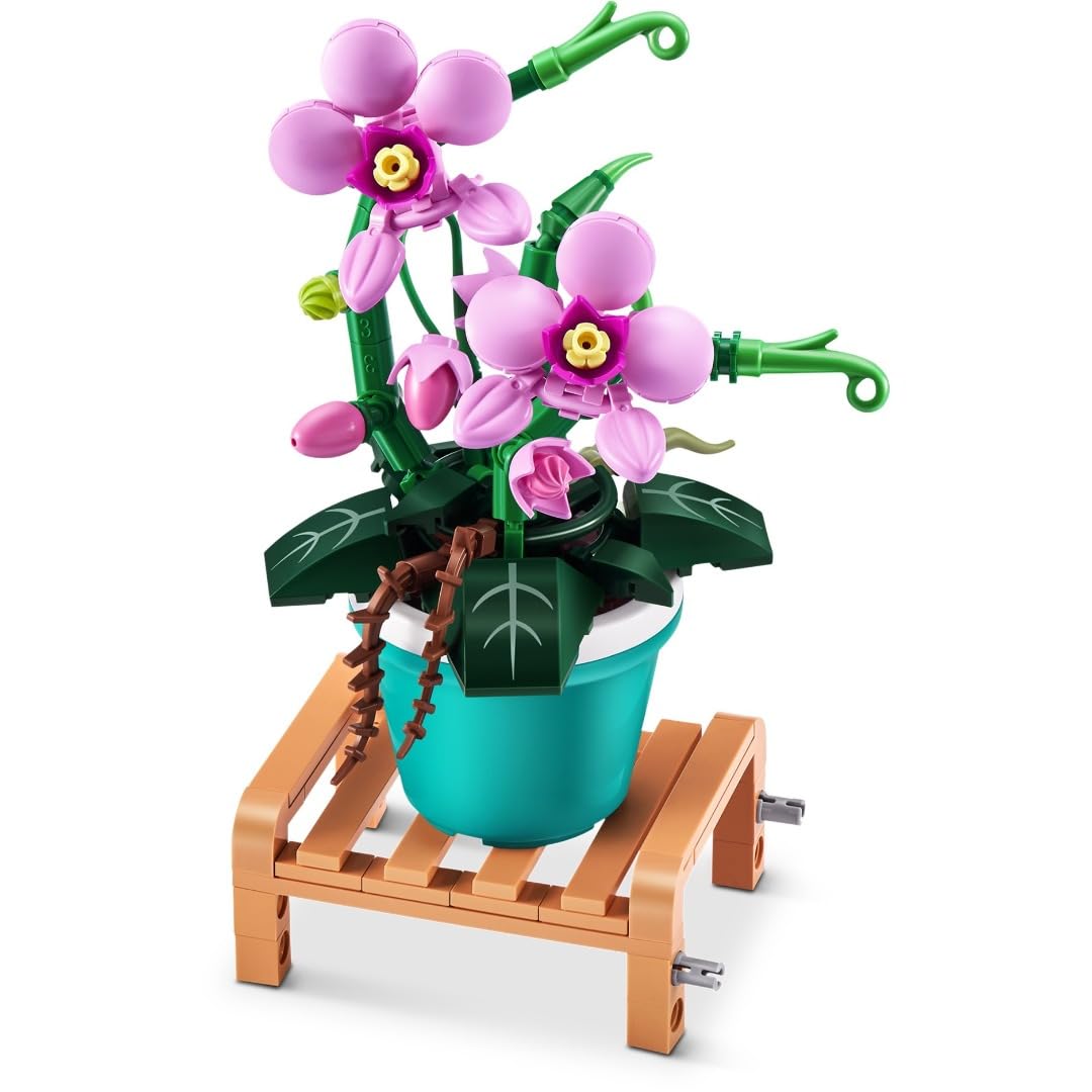 MAX Premium dārza podu augu celtniecības ķieģeļu kolekcija - 233 gabali, 6 kolekcijas, ideāli Phalaenopsis augiem.