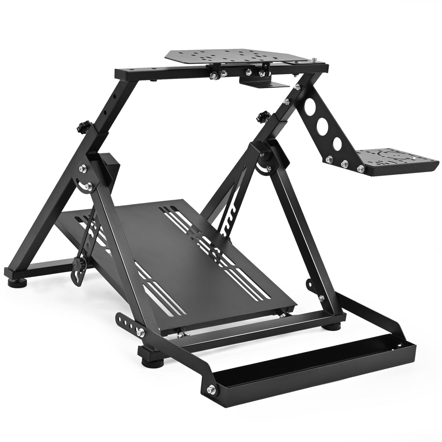 Racing stūres statīvs Minneer X formas salokāms ar sēdekļa fiksācijas slotu, piemērots Logitech G29 G920 G923, piemērots Thrustmaster, regulējams sacīkšu simulatora kokpitam