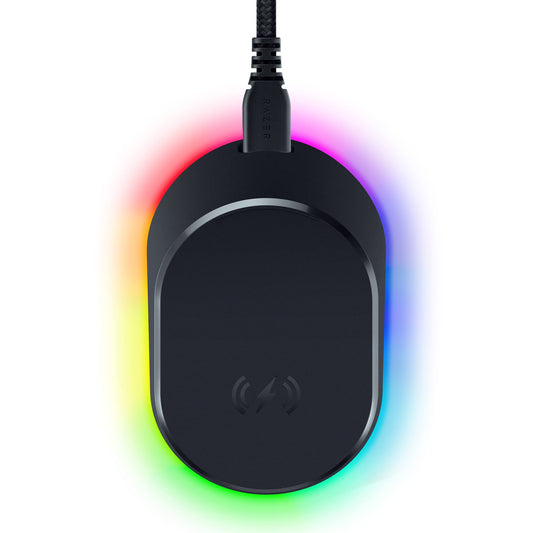 Razer Mouse Dock Pro - Magnetic wireless charging station, Hyperspeed 4K Hz, 8 RGB Chroma lighting, compatible with Razer mice.