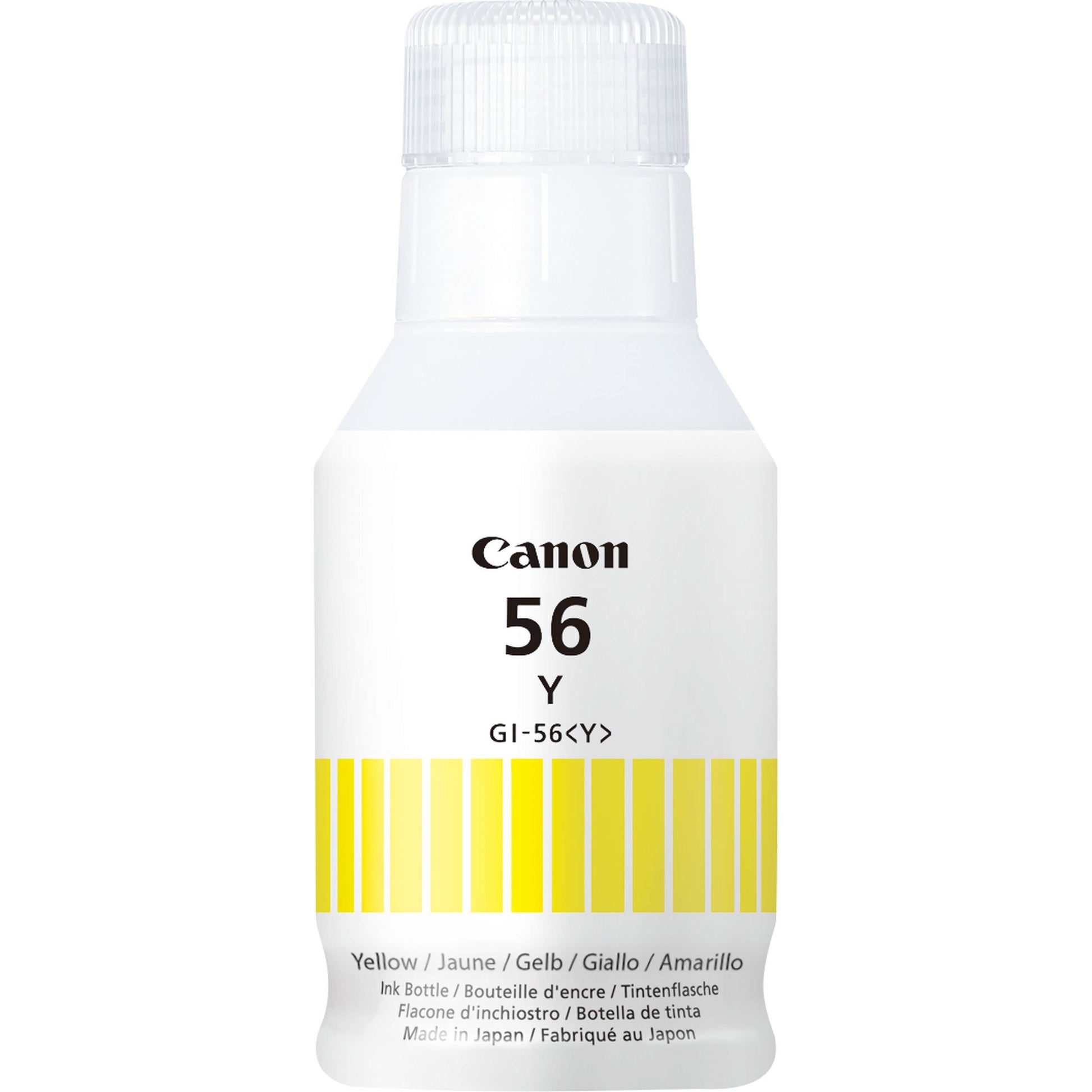 Canon 4432C001 GI56Y Yellow Ink - High yield, prints up to 14,000 pages, vibrant color quality.