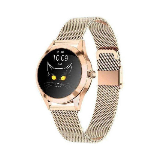 InnJoo Voom Gold - 2.6 cm color display, BT 4.0, health tracking, IP68, 120mAh battery, compatible with Android.