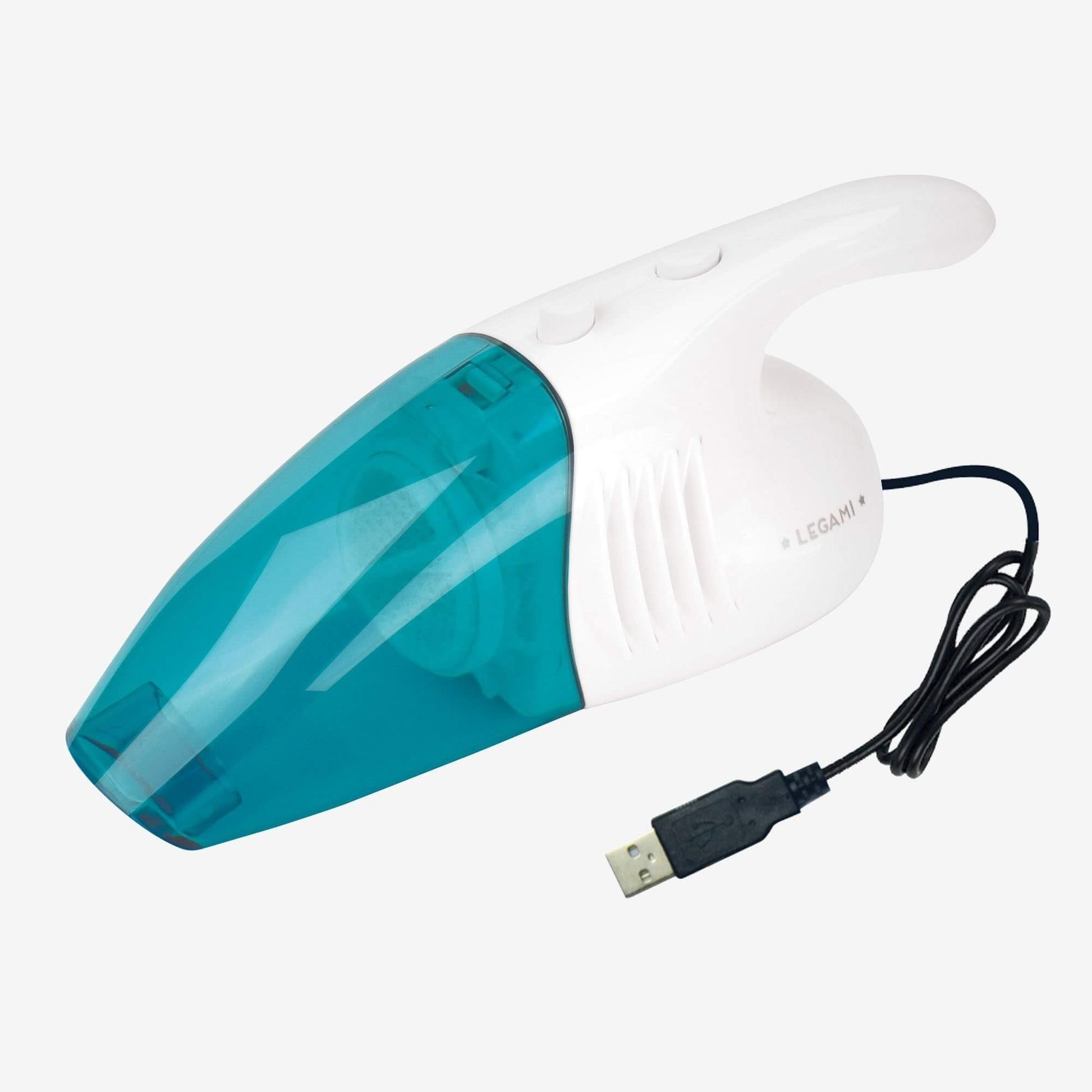 Legami Net'N Clean Mini USB putekļsūcējs - zils, PU, daudzkrāsains, kompakts un efektīvs putekļu noņemšanai.