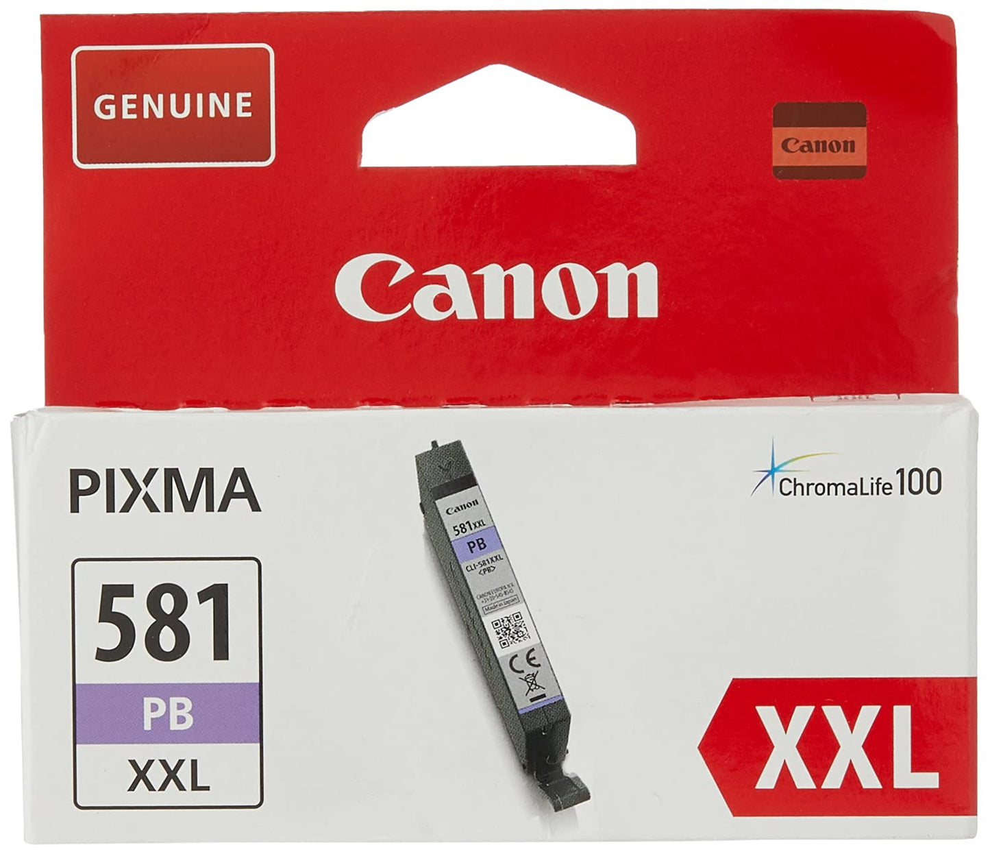 Canon CLI-581PB XXL Original Ink Cartridge - Photo Blue, high-quality printing, compatible with select printers.