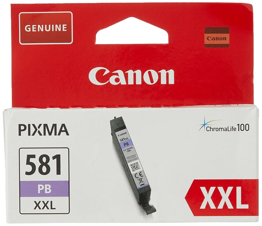 Canon CLI-581PB XXL Original Ink Cartridge - Photo Blue, high-quality printing, compatible with select printers.
