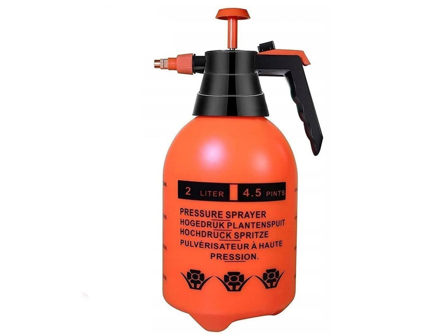 Rokas smidzinātājs augu kopšanai Przydasie, ergonomisks, sarkans, 2L