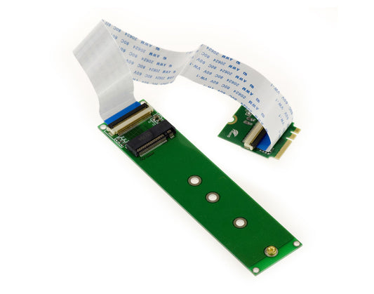 KALEA-INFORMATIQUE M.2 NGFF pagarinājums - PCIe M Key, AHCI/NVMe, 20 cm elastīgs plakans kabelis, M2 E A Key porta uzstādīšanai.