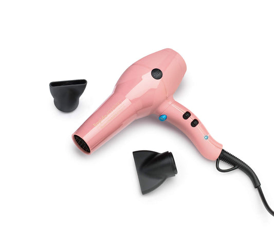 Diva PRO114 Pro Styling Rapida 4000 Pro - matu fēns - 4 siltuma un 2 pūtēja iestatījumi - aukstā gaisa plūsma - izturīgs neilona korpuss, rozā