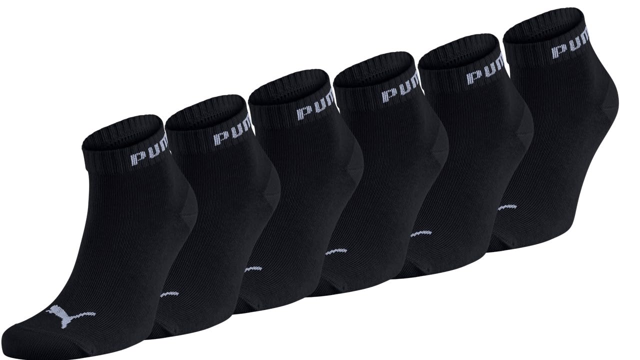 Sporta zeķes PUMA Quarter, 6 pāri, melnas, 43-46