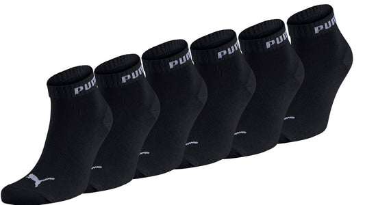 Sporta zeķes PUMA Quarter, 6 pāri, melnas, 43-46
