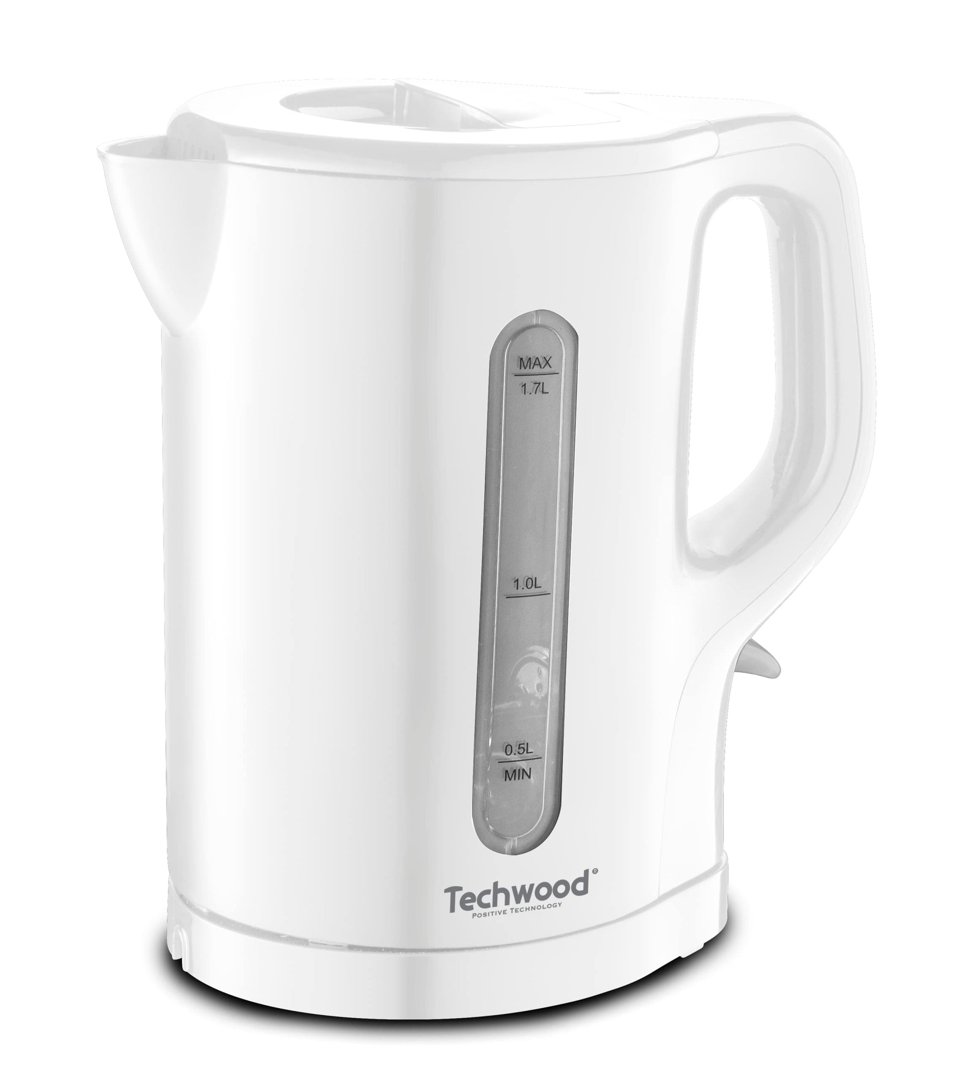 Techwood TB-1731 elektriskā tējkanna - bezvadu, 1,7 l, balta, ātra vārīšana, moderns dizains