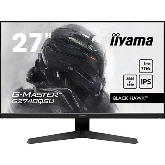 IIYAMA G-Master Black Hawk - 27" QHD 2K IPS, 1 ms response, 75 Hz, HDMI/DisplayPort, AMD FreeSync