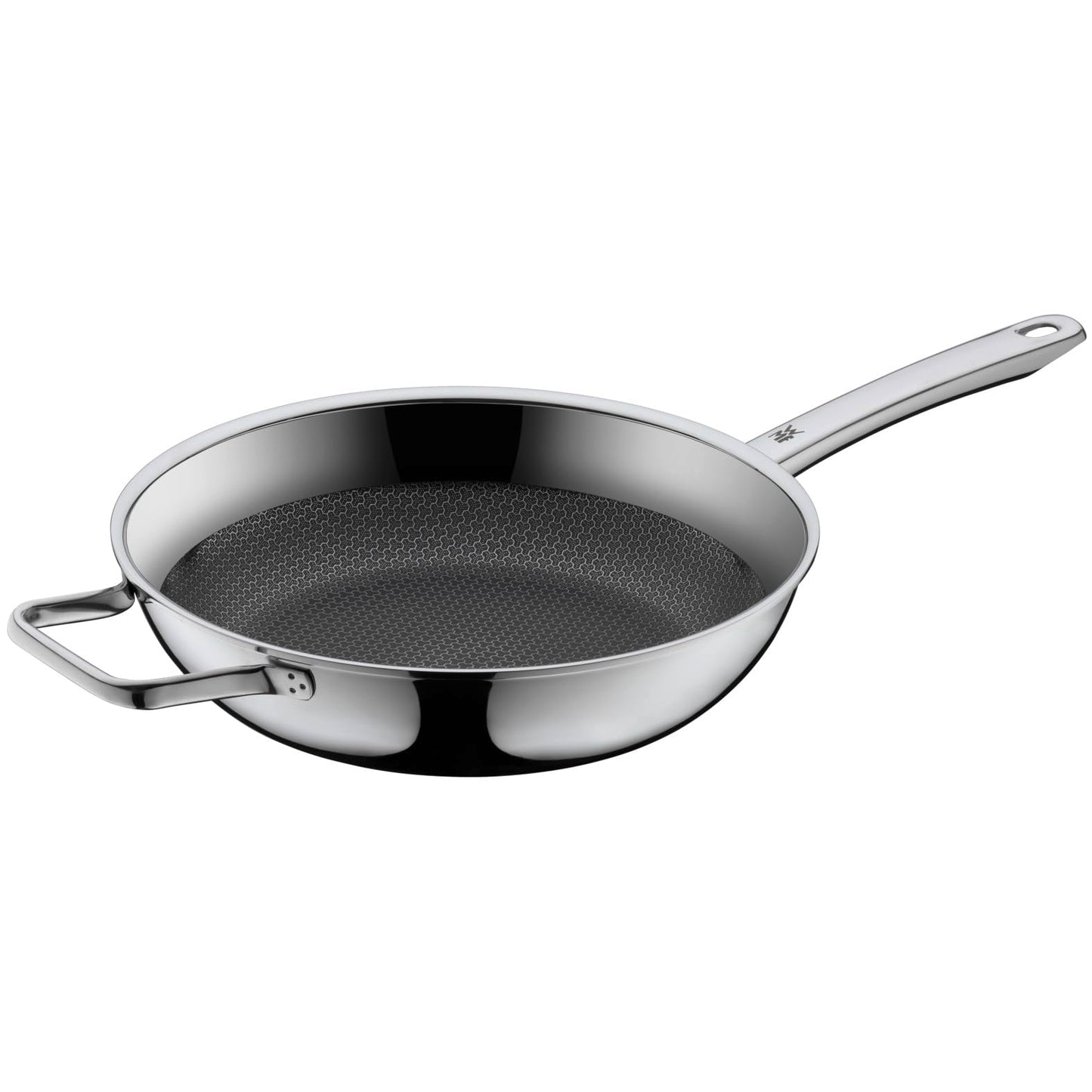 WMF Profi Resist sautēšanas panna 28cm - augsta, daudzslāņu materiāls, nerūsējošā tērauda rokturis, cepeškrāsnij piemērota