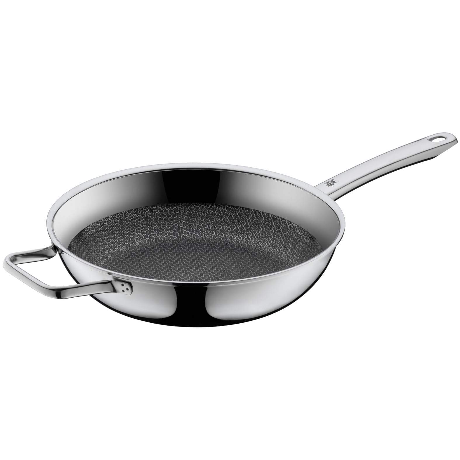 WMF Profi Resist sautēšanas panna 28cm - augsta, daudzslāņu materiāls, nerūsējošā tērauda rokturis, cepeškrāsnij piemērota