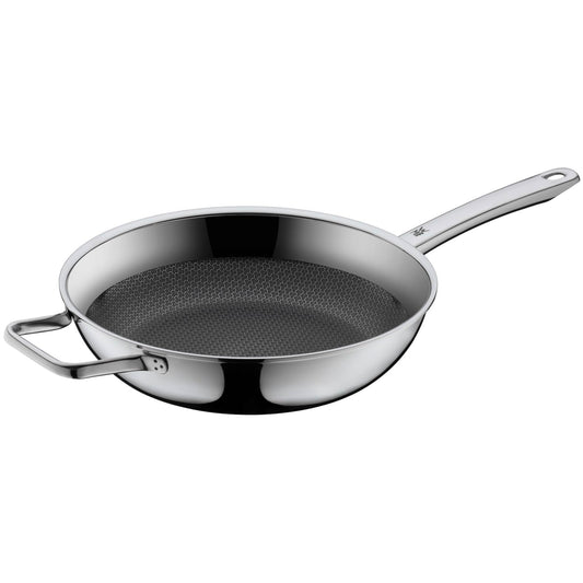 WMF Profi Resist sautēšanas panna 28cm - augsta, daudzslāņu materiāls, nerūsējošā tērauda rokturis, cepeškrāsnij piemērota