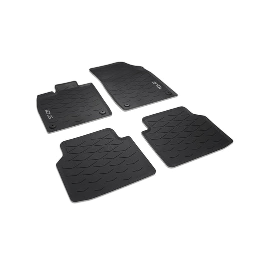 Volkswagen 11E06150082V Gumijas paklāji Premium visu laika apstākļu paklāji 4X gumijas paklāji, ar ID.5 uzrakstu, melns