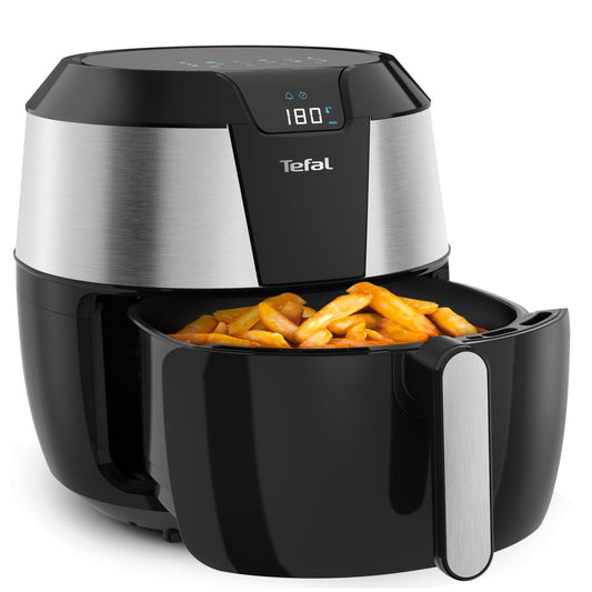 Tefal EY701D Easy Fry XXL - 1850W, 5.6L, 8 programs, digital display, energy-saving, healthy oil-free frying, stainless steel