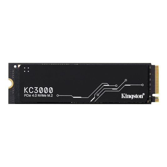 Kingston KC3000 PCIe 4.0 NVMe M.2 SSD - 2048GB high-performance storage for desktops and laptops, black, SKC3000S/2048G.