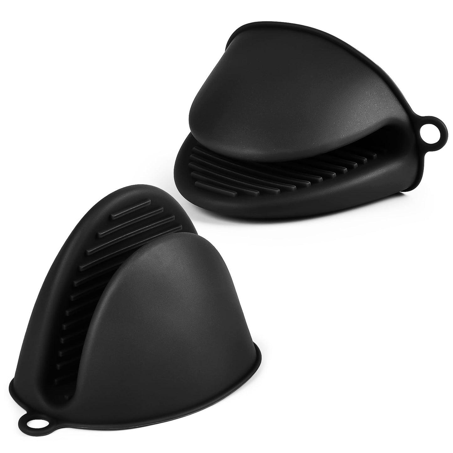 Silicone cepeškrāsns cimdi AUAUY 1 pāris, biezināti, karstumizturīgi, melni