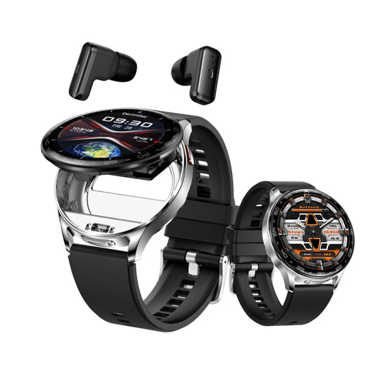 Watch Buds - 2-in-1 noise-cancelling smartwatch and earbuds, 1.39" round display, fitness tracker with heart rate and sleep monitor.
