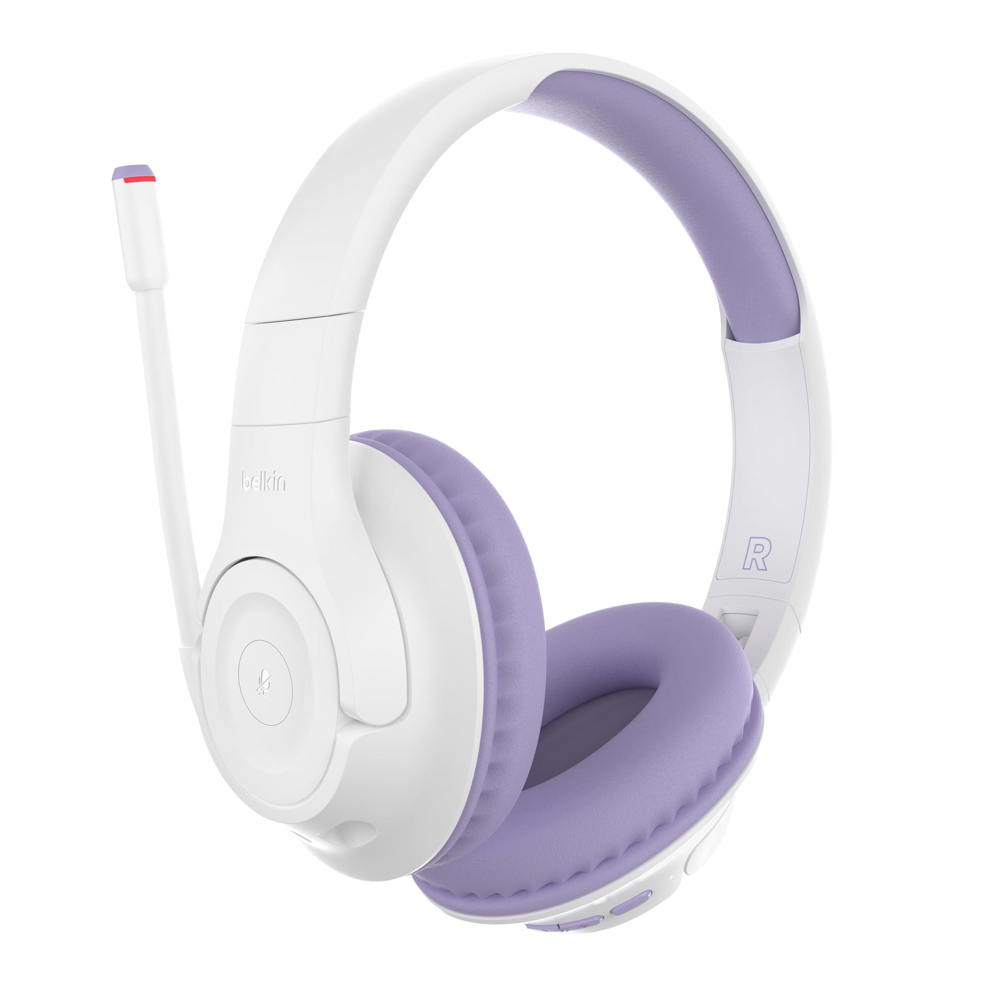Belkin SoundForm Inspire - bezvadu over-ear austiņas bērniem, iebūvēts mikrofons, saderīgas ar iPhone un Galaxy.
