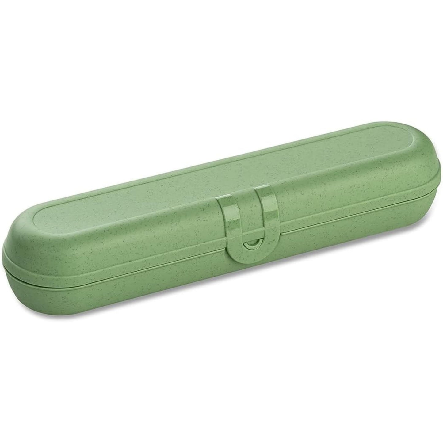 KLIKK galda piederumu futrālis bez galda piederumiem Koziol, līdzi ņemama galda piederumu kaste, āra galda piederumu trauks kempingam un ceļojumiem, Nature Leaf Green