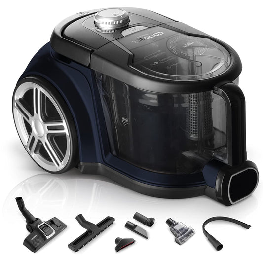 KONCEPTS VP5241 Radical Home&CAR ciklona putekļsūcējs - HEPA filtrs, 800W, 10m rādiuss, 72dB, 2.5L, melns.