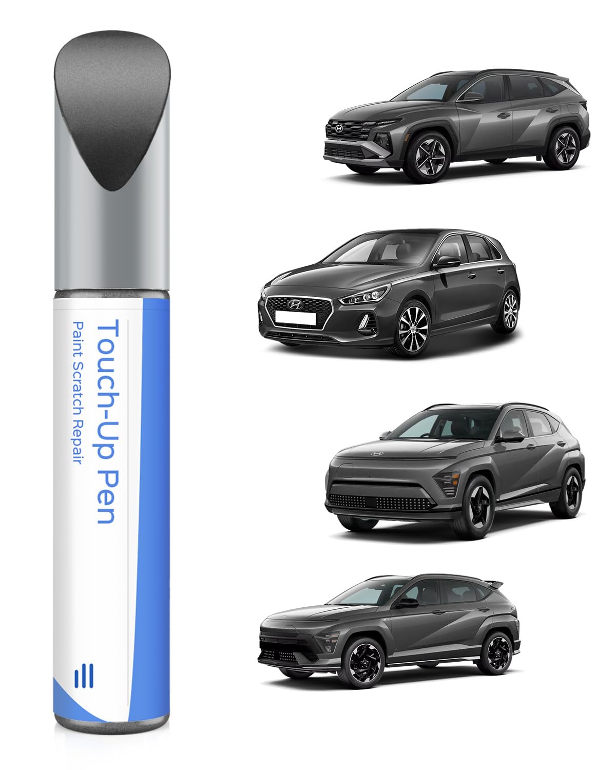 Auto krāsu korektors PARTS4EV SAW Atlas White/Lunar White Hyundai – precīza atbilstība skrāpējumiem un šķembām