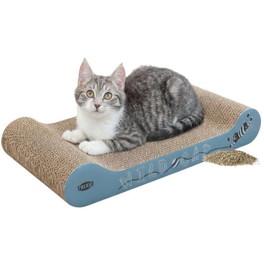 Kaķu skrāpējamais kartons TRIXIE Wild Cat ar kaķumētru – 41 x 24 x 7 cm