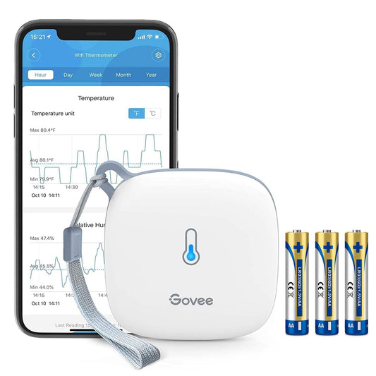 Govee WiFi termometrs higrometrs iekštelpām, 1 gab.