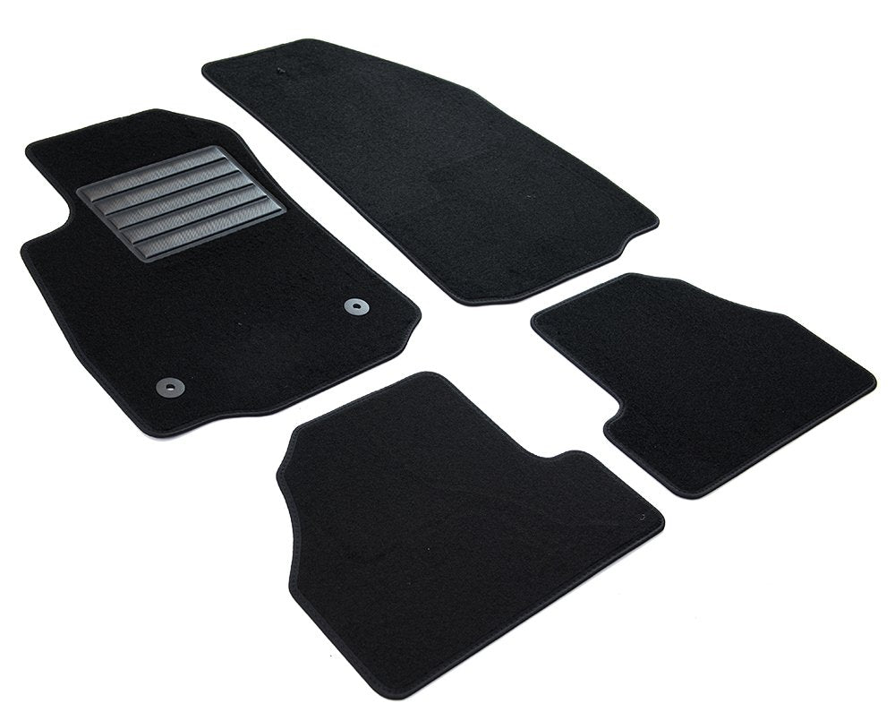 Komplektā gumijas paklāji, kas saderīgi ar Seat Leon IV HB 5 durvju un ST Sportstourer 2020- (T profils 4 daļās + montāžas klipi), melns