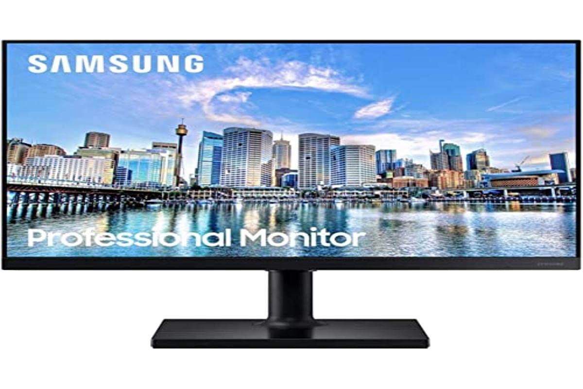 Samsung F22T450FQR Monitor - 22-inch FHD IPS display, sleek black design, vibrant colors, and wide viewing angles.