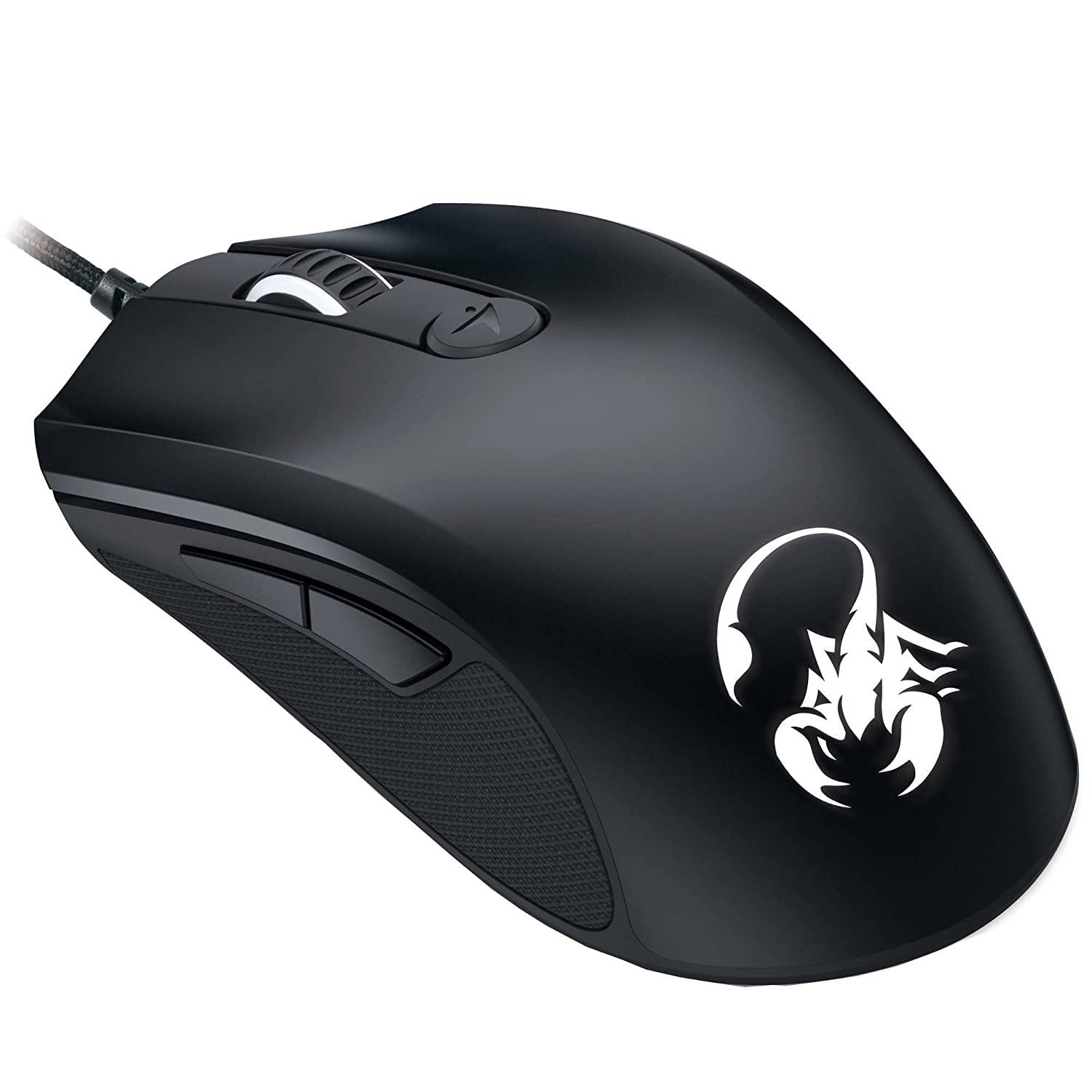 Genius Scorpion M6-600 - USB optical mouse, 5000 DPI, ergonomic design, black color, ideal for gaming and productivity.