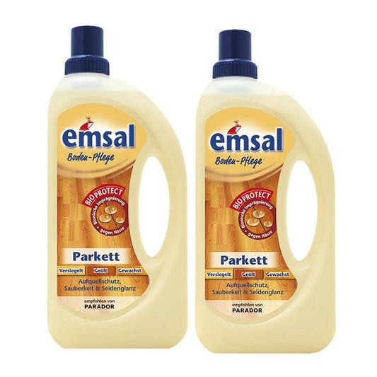 Parketa kopšanas līdzeklis emsal Boden-Pflege Parkett 1 Liter ar Bioprotect, aizsardzība pret uzbriešanu, tīrība un zīdains spīdums