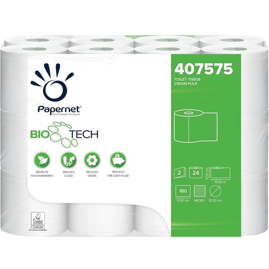 Tualetes papīrs Papernet Bio Tech, 2 kārtas, 24 ruļļi