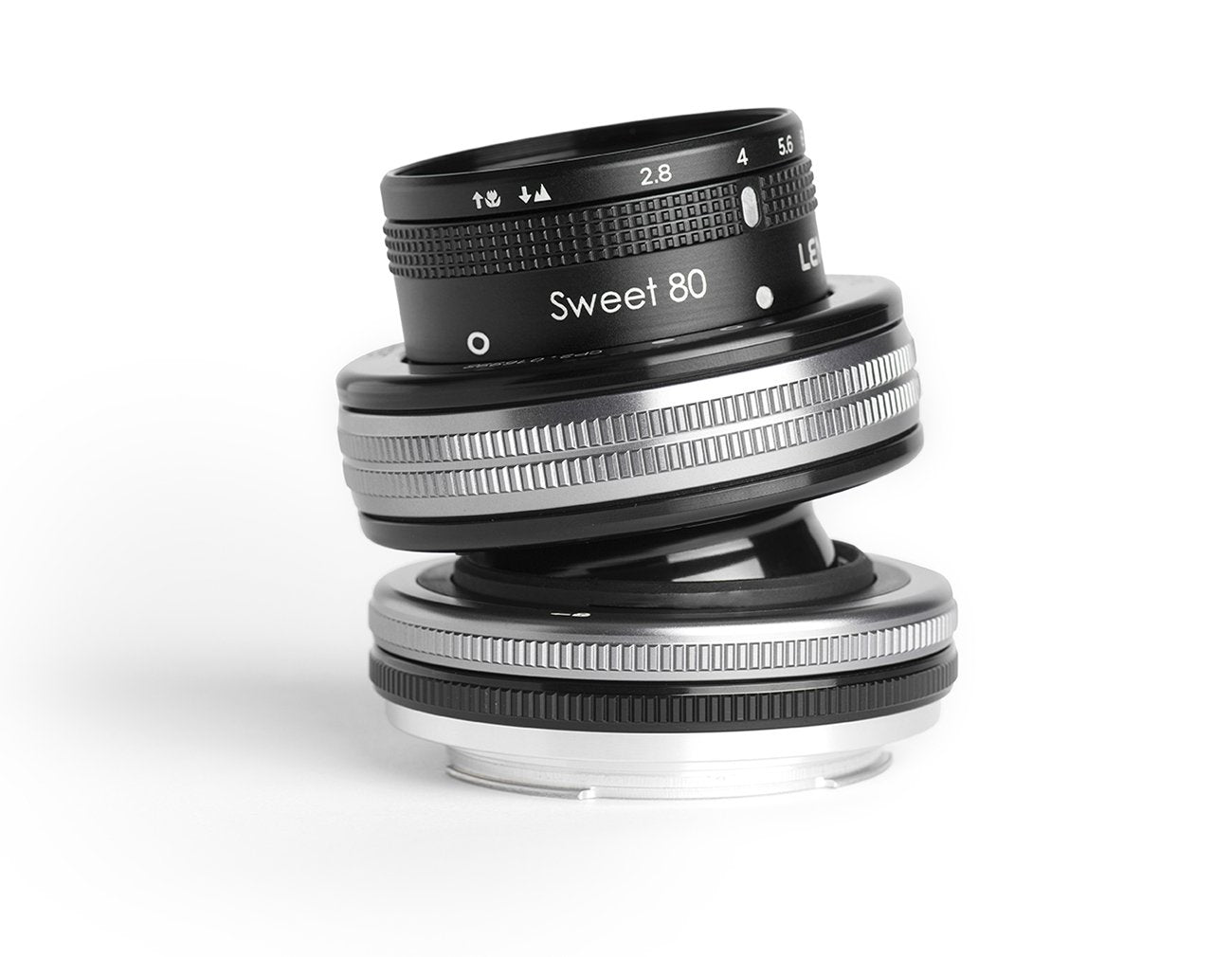 Lensbaby - Composer Pro II ar Sweet 80 - Canon EF - selektīvais fokuss - Sweet Spot - svītrainais bokeh - ideāli piemērots portretu fotogrāfiem