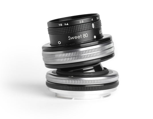 Lensbaby - Composer Pro II ar Sweet 80 - Canon EF - selektīvais fokuss - Sweet Spot - svītrainais bokeh - ideāli piemērots portretu fotogrāfiem
