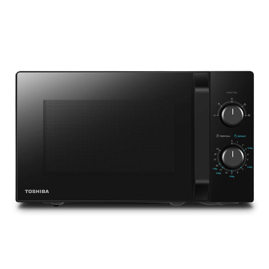 Toshiba MW2-MM20PF(BK) Brīvi stāvoša mikroviļņu krāsns/Solo mikroviļņu krāsns / 20L / 800W / 5 jaudas līmeņi ar praktisku atkausēšanas funkciju/LED apgaismojums iekšpusē/Melns