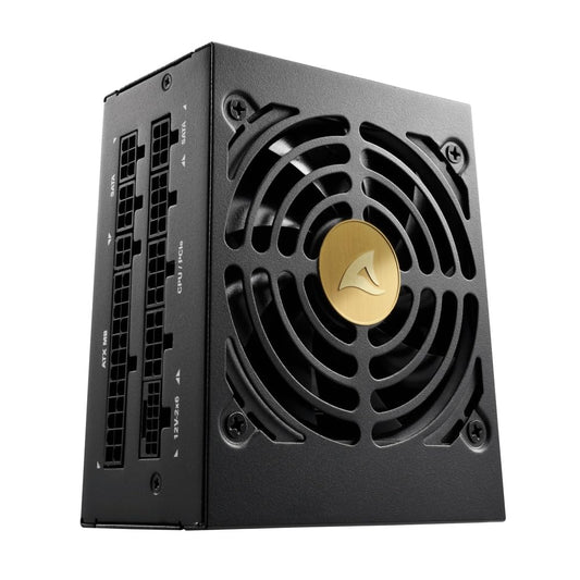 Sharkoon Rebel P20 SFX 750W - Fully modular, Cybenetics Platinum efficiency, compact design for high-performance builds.