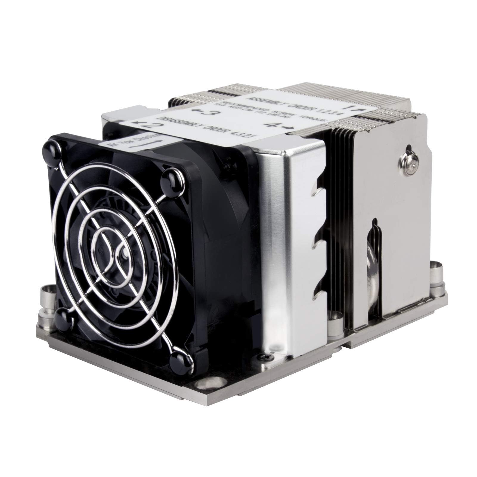 SilverStone Technology XE02-3647N - 2U CPU cooler for Intel LGA 3647 Narrow, efficient cooling design, compact size.