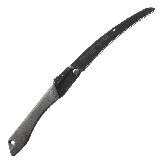 Saliekamais zāģis Silky Gomboy Curve Outback KURO 240 mm, 8 ZpZ, izliekts asmens, Black Oxide pārklājums, Arbor-Composite rokturis, Limited Edition, outdoor, bushcraft un mežsaimniecībai